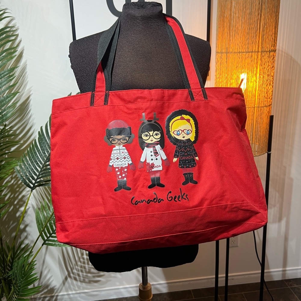 Canada Geek Red Tote Bag